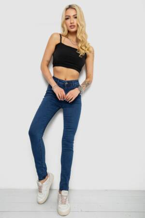 Джинси жіночі, колір синій, 182R4312