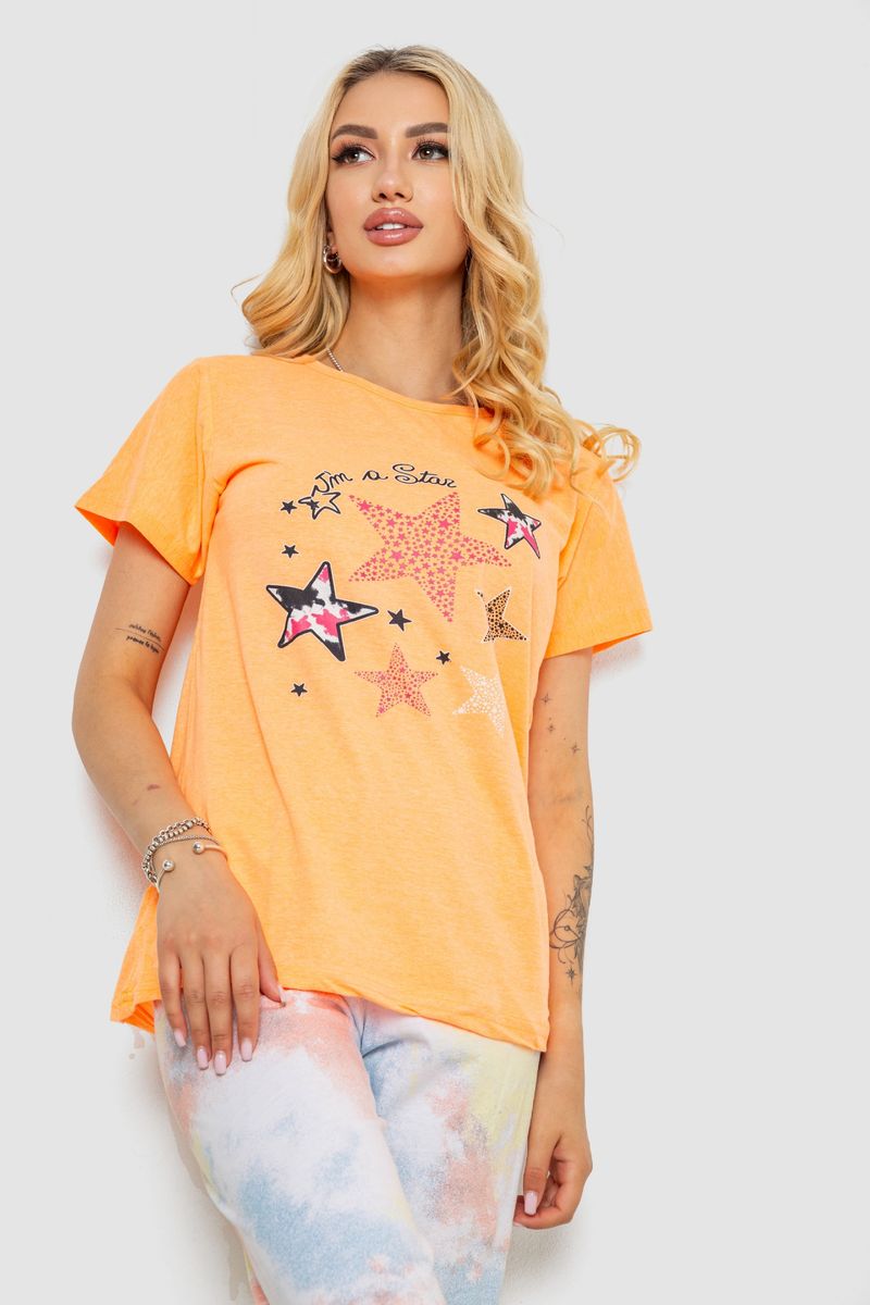 Піжама жіноча, колір помаранчевий, 243R50583