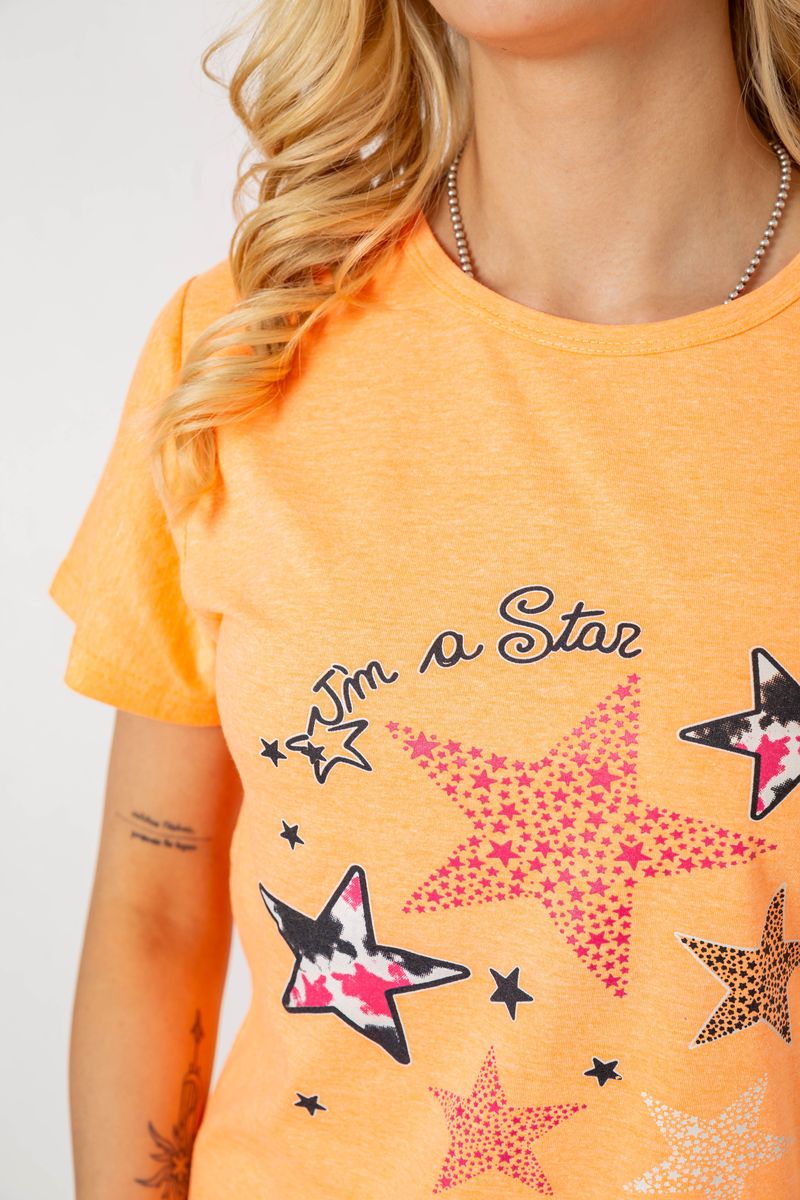 Піжама жіноча, колір помаранчевий, 243R50583 - Зображення 5