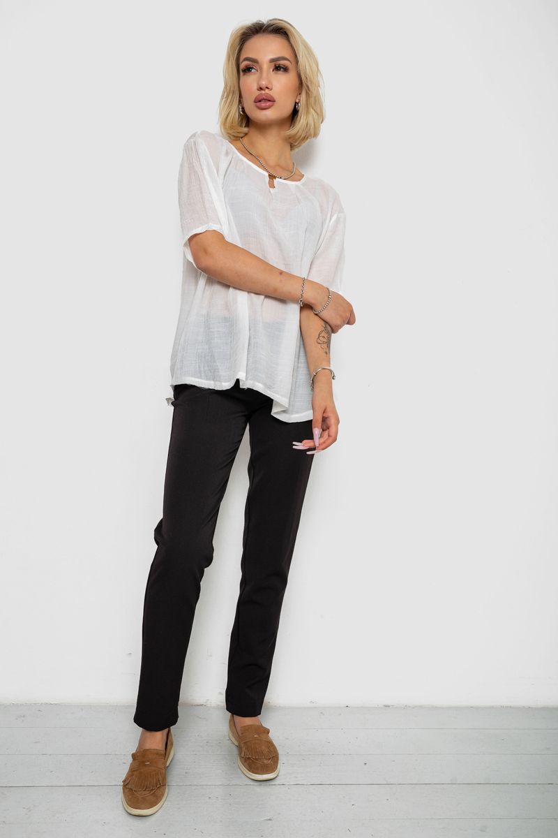 Блуза, колір молочний, 244RM205