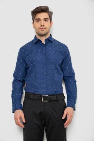 Сорочка чоловіча, колір синій, 214R823