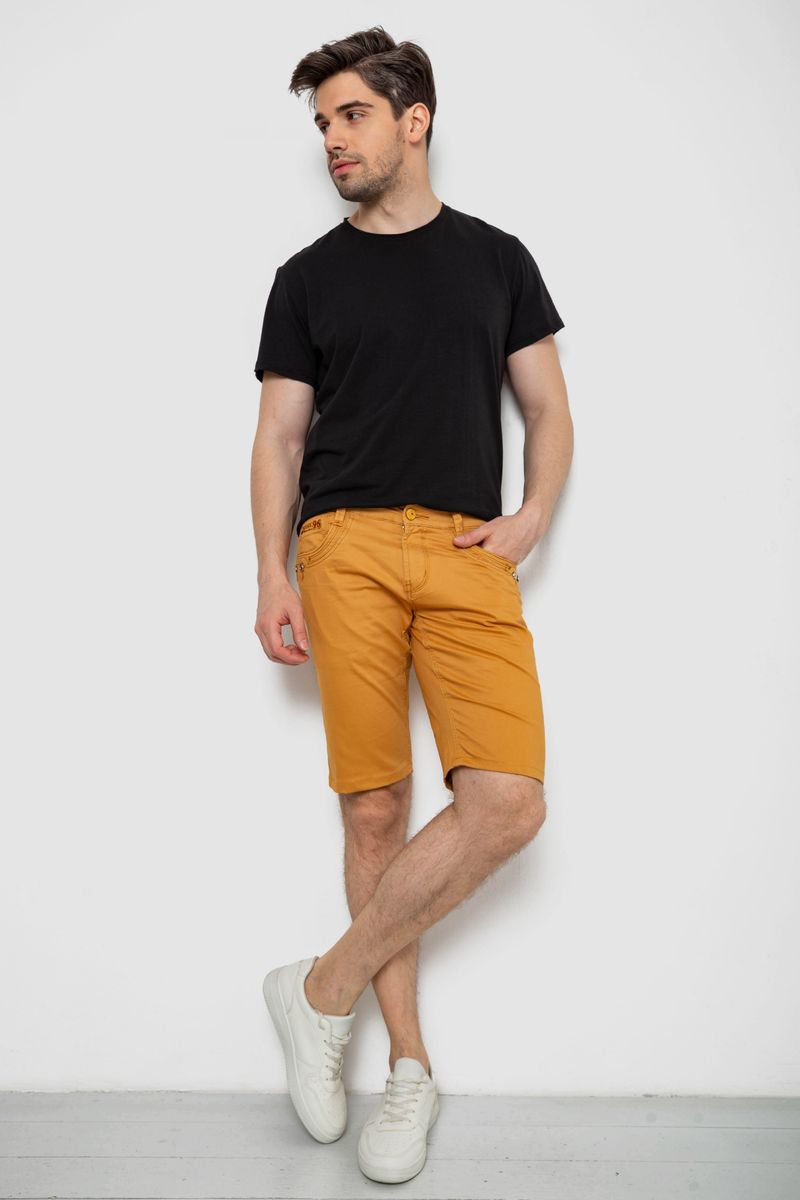 Шорти чоловічі, колір гірчичний, 238R2471 - Зображення 2
