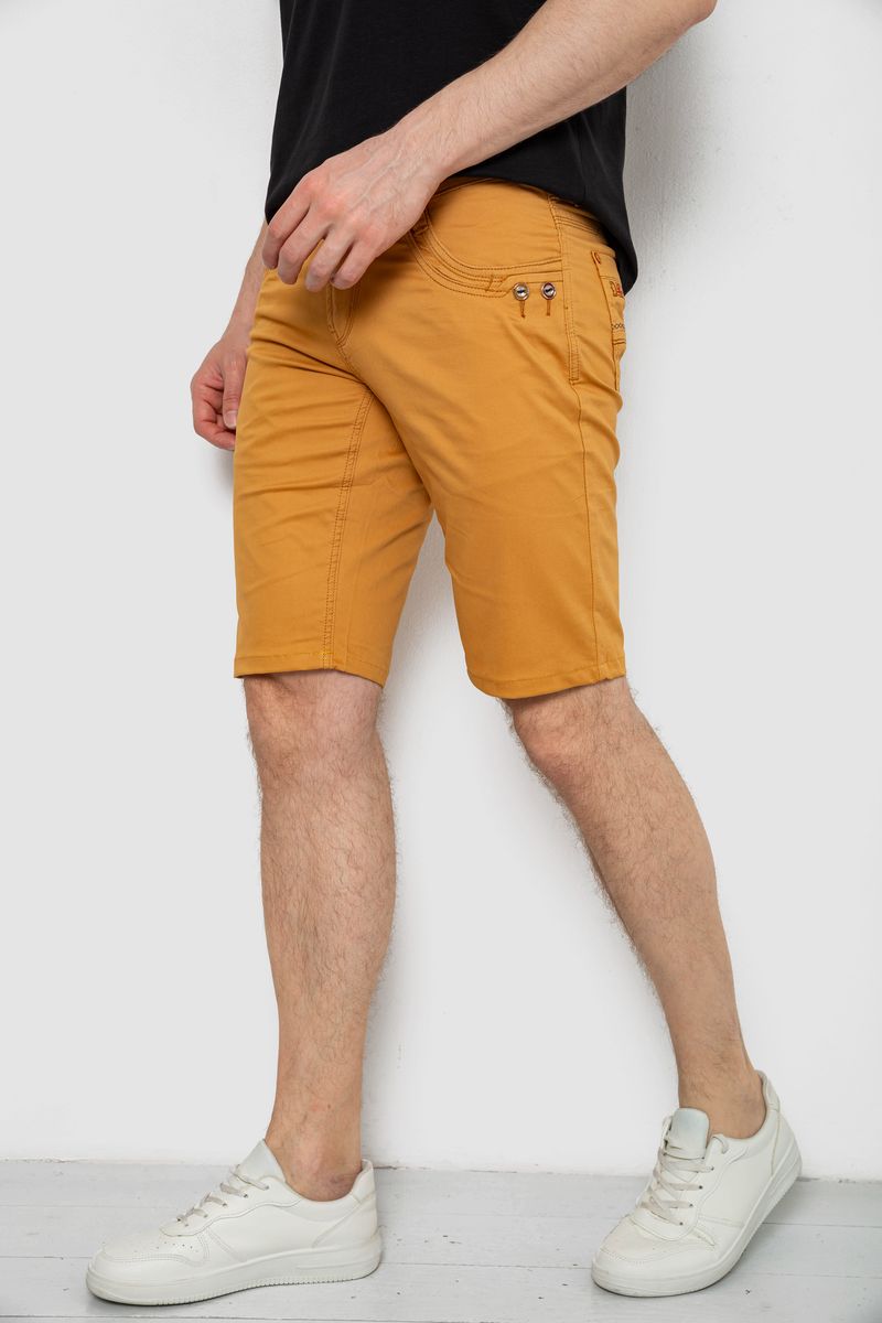Шорти чоловічі, колір гірчичний, 238R2471 - Зображення 3