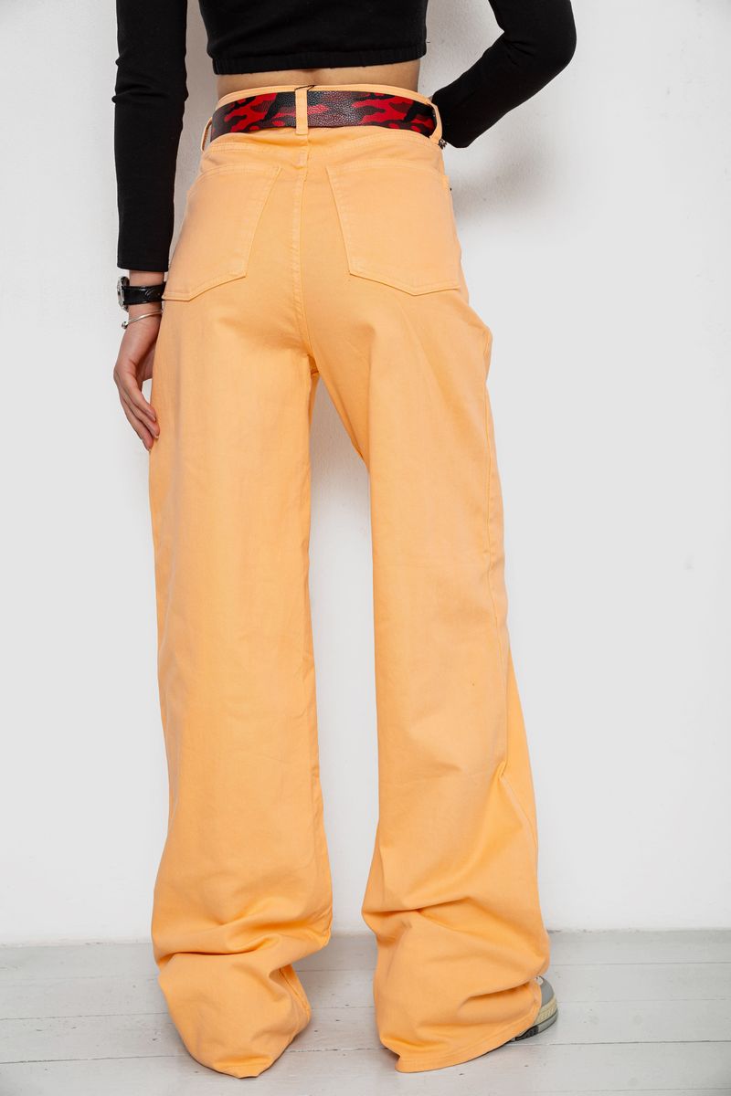 Джинси жіночі, колір персиковий, 250R00162 - Зображення 4