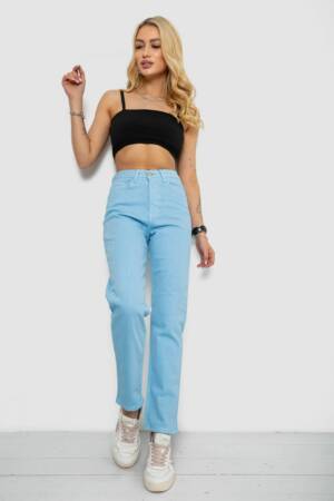Джинси жіночі, колір блакитний, 182R1042-1