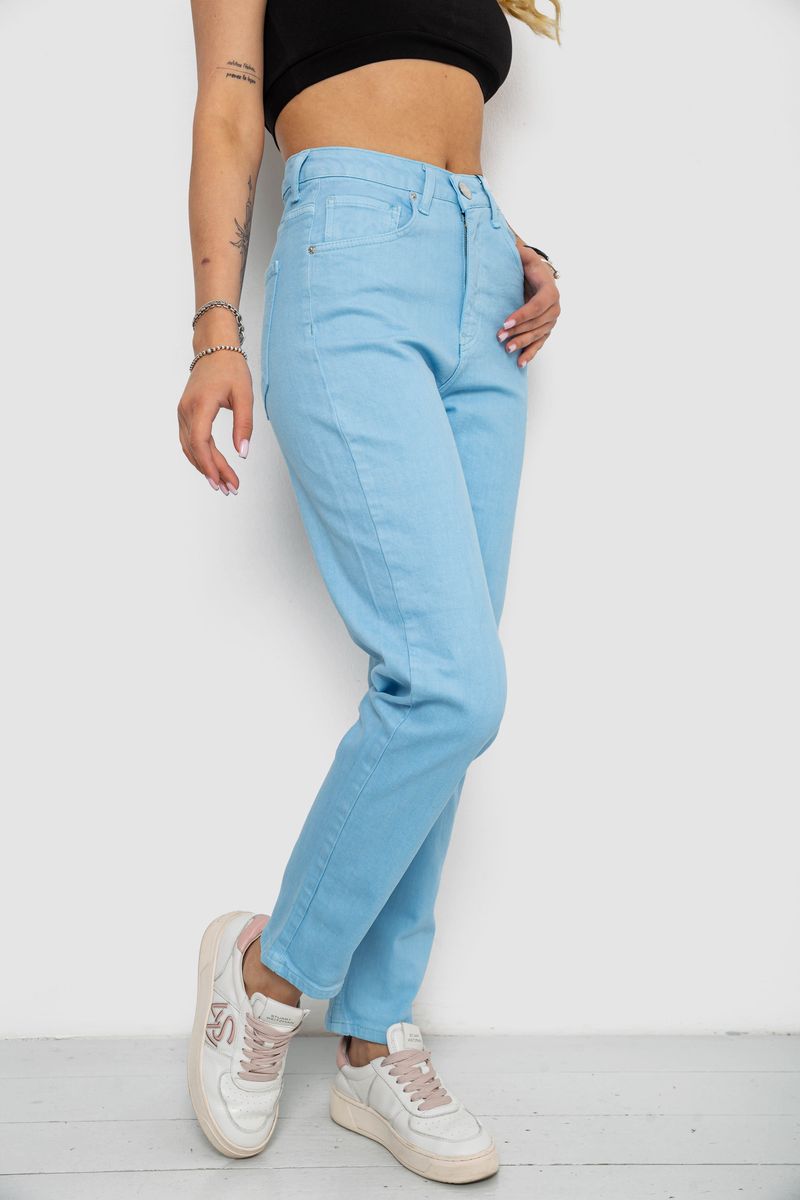 Джинси жіночі, колір блакитний, 182R1042-1 - Зображення 3