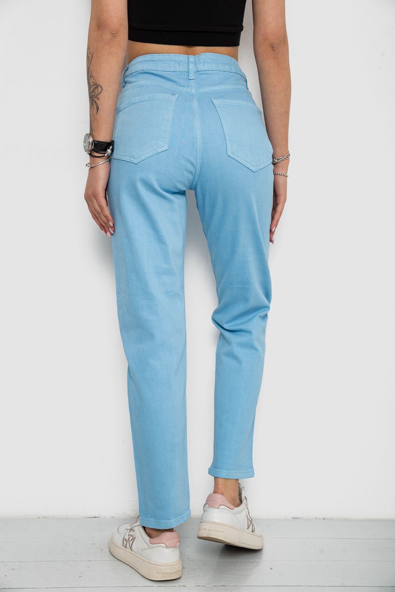 Джинси жіночі, колір блакитний, 182R1042-1 - Зображення 4