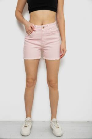 Шорти жіночі джинсові, колір пудровий, 182R1491