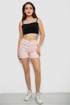 Шорти жіночі джинсові, колір пудровий, 182R1491