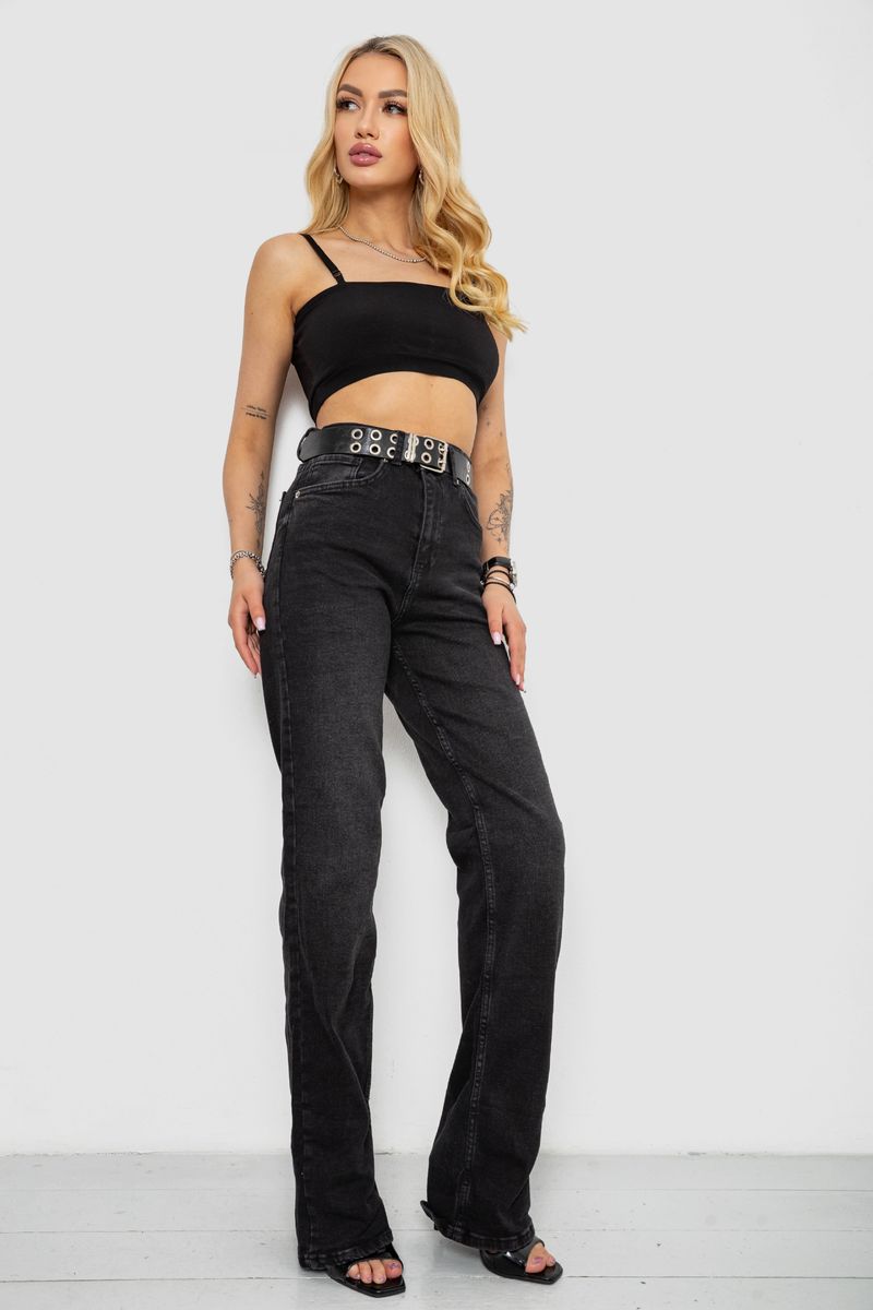 Джинси жіночі, колір чорний, 182R00645