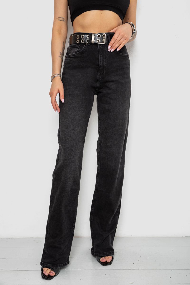 Джинси жіночі, колір чорний, 182R00645