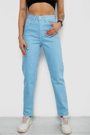 Джинси жіночі Mom’s, колір блакитний, 182R1042