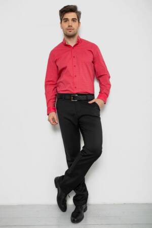 Сорочка чоловіча з довгим рукавом, колір кораловий, 214R7475