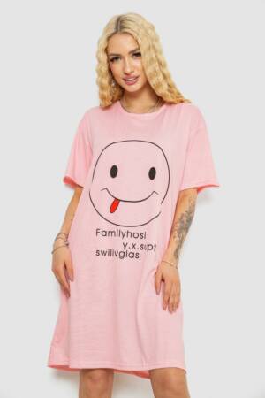 Нічна сорочка, колір рожево-білий, 238R335-2