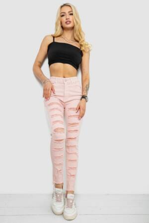 Джинси жіночі Slim Fit, колір пудровий, 182R1171