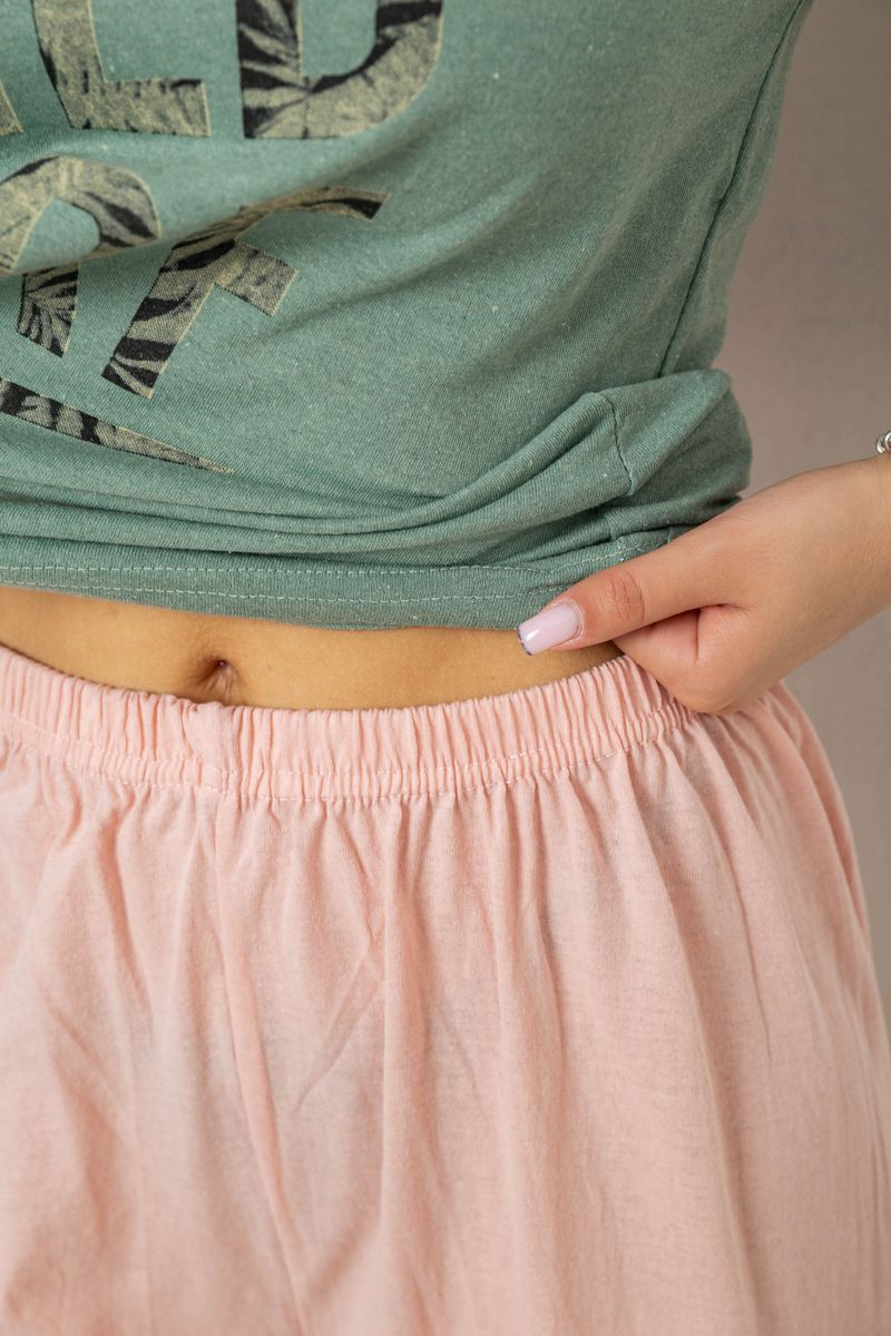 Піжама жіноча з принтом, колір оливковий, 243R20256 - Зображення 5