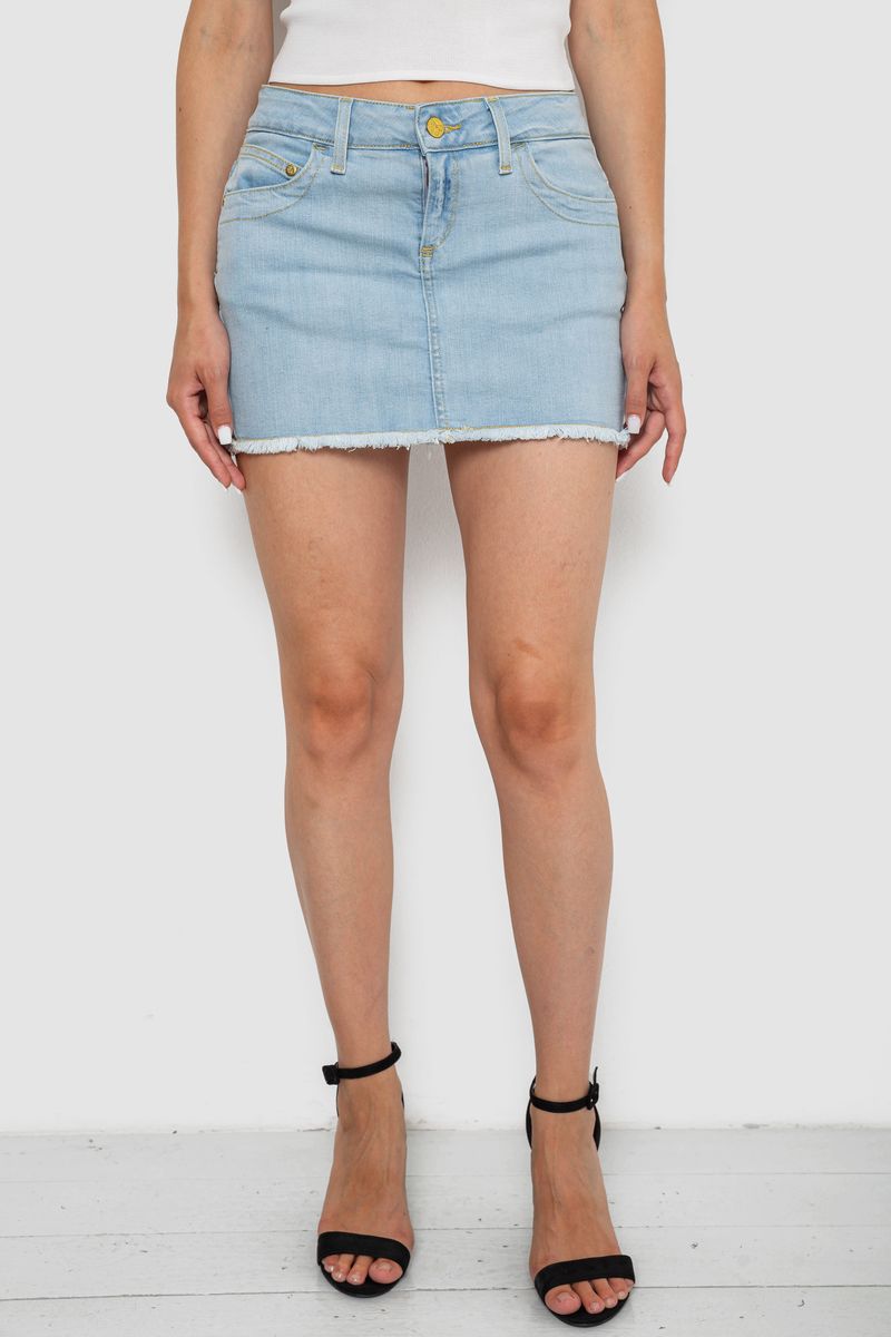 Спідниця джинсова, колір блакитний, 244R264