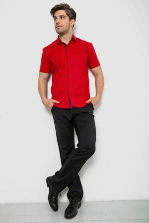 Сорочка чоловіча з принтом, колір червоний, 214R7129