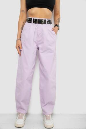 Джинси жіночі балони, колір бузковий, 182R00263