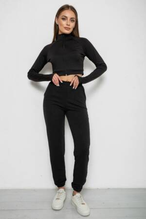 Спортивні штани жіночі, колір чорний, 238R345-1