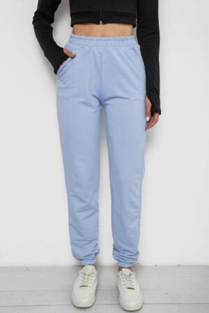 Спортивні штани жіночі, колір блакитний, 238R345-1