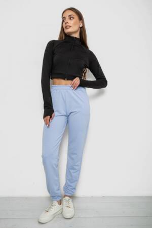 Спортивні штани жіночі, колір блакитний, 238R345-1