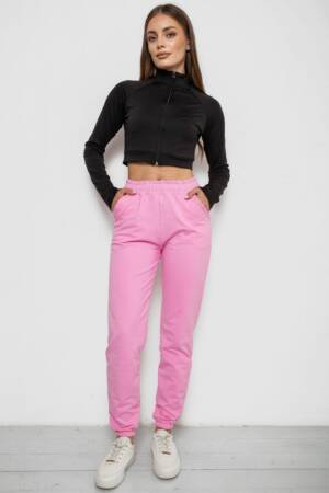 Спортивні штани жіночі, колір рожевий, 238R345-1