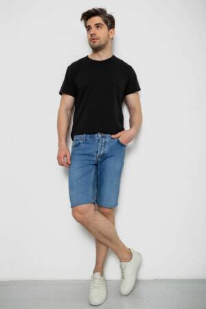 Шорти чоловічі джинсові, колір темно-блакитний, 238R2023