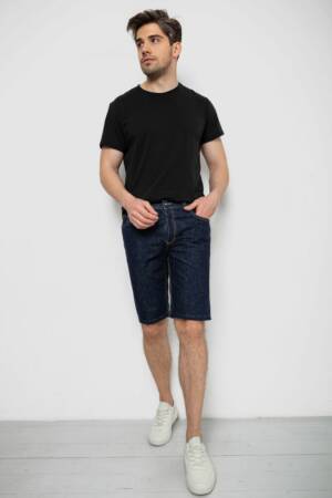 Шорти чоловічі джинсові, колір темно-синій, 238R2023
