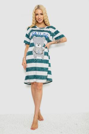 Нічна сорочка, колір сіро-зелений, 238R335-4