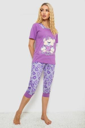 Піжама жіноча, колір бузковий, 243R03675