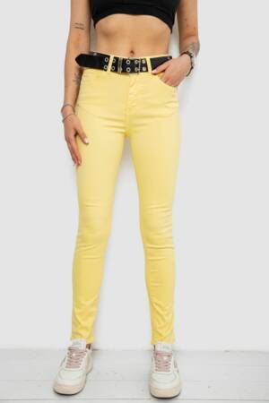 Джинси жіночі, колір жовтий, 182R00299