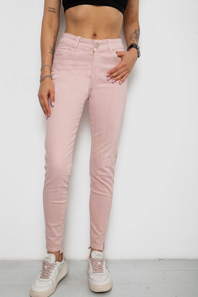 Джинси жіночі, колір пудровий, 182R1005