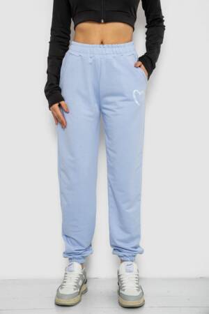 Спортивні штани жіночі, колір світло-блакитний, 238R324