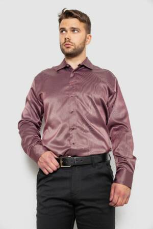 Сорочка чоловіча, колір сливовий, 214R3060