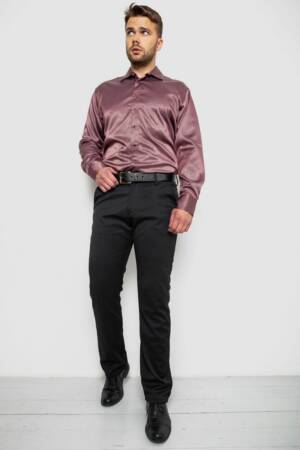 Сорочка чоловіча, колір сливовий, 214R3060