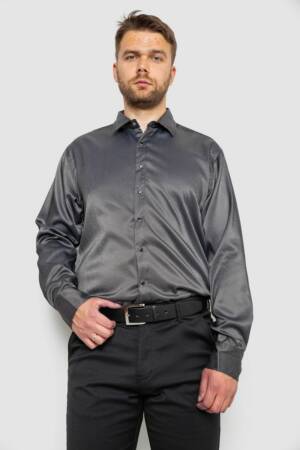Сорочка чоловіча, колір чорний, 214R3060