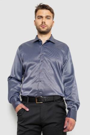 Сорочка чоловіча, колір синій, 214R3060