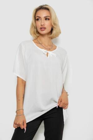 Блуза, колір молочний, 244RM207