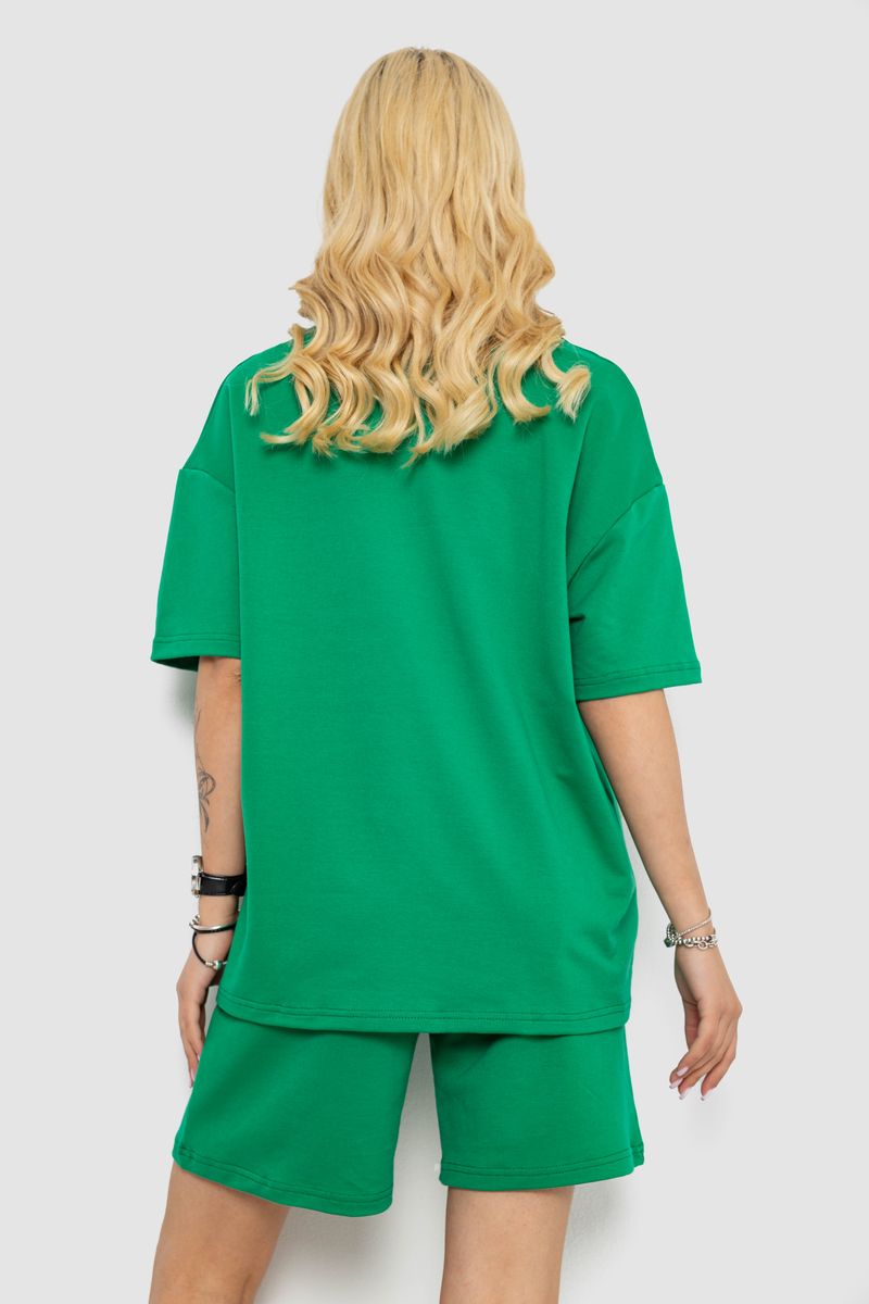 Костюм жіночий повсякденний, колір зелений, 241R5004 - Зображення 4