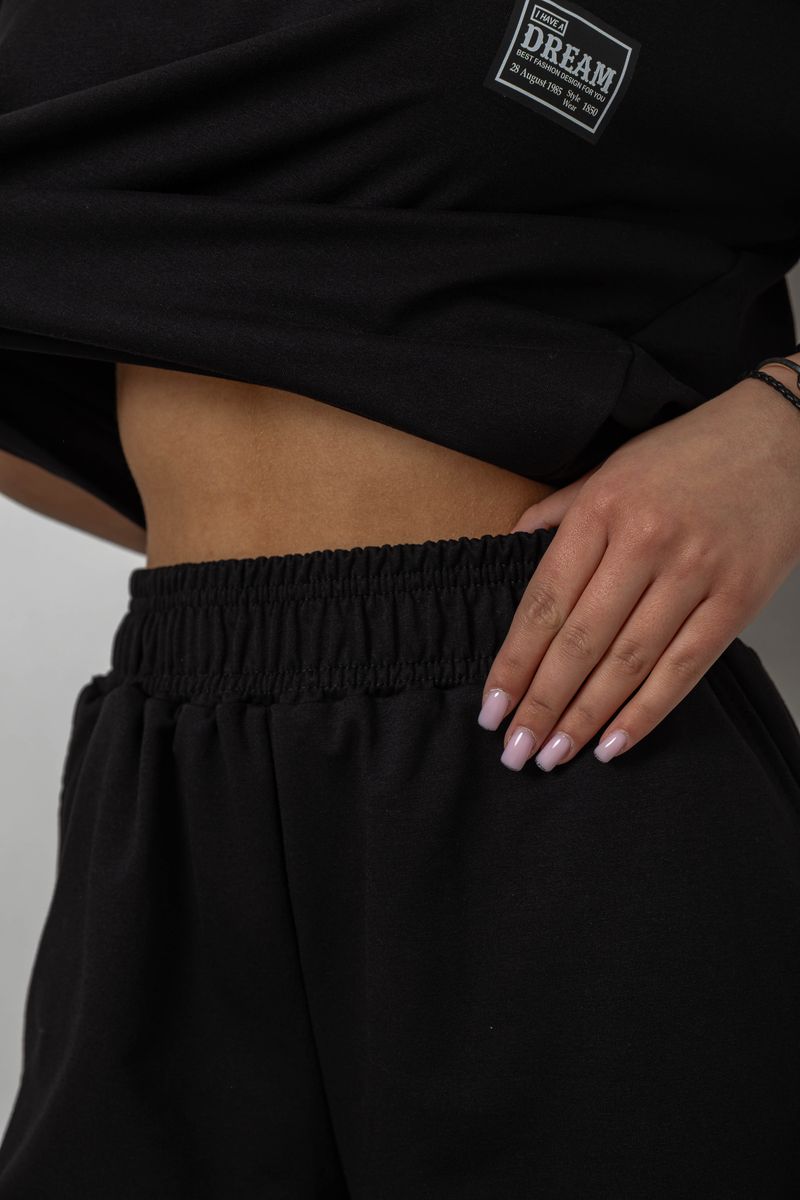 Костюм жіночий повсякденний, колір чорний, 241R5004 - Зображення 5