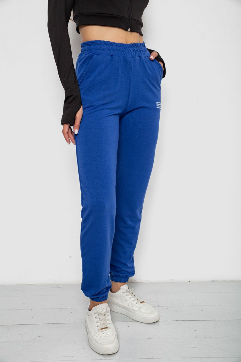 Спортивні штани жіночі, колір електрик, 238R5052 - Зображення 3