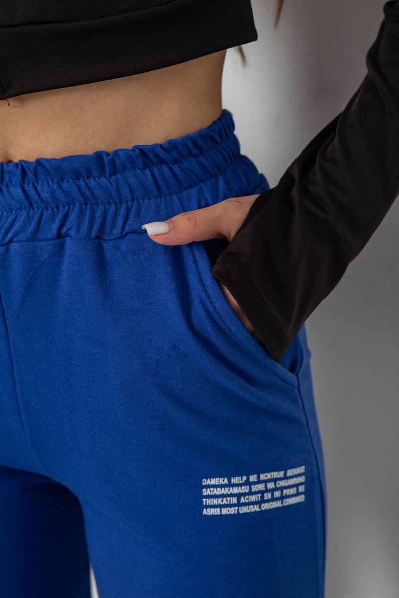 Спортивні штани жіночі, колір електрик, 238R5052 - Зображення 5