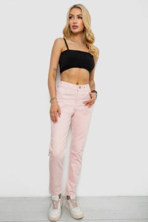 Джинси жіночі Mom’s, колір пудровий, 182R1471