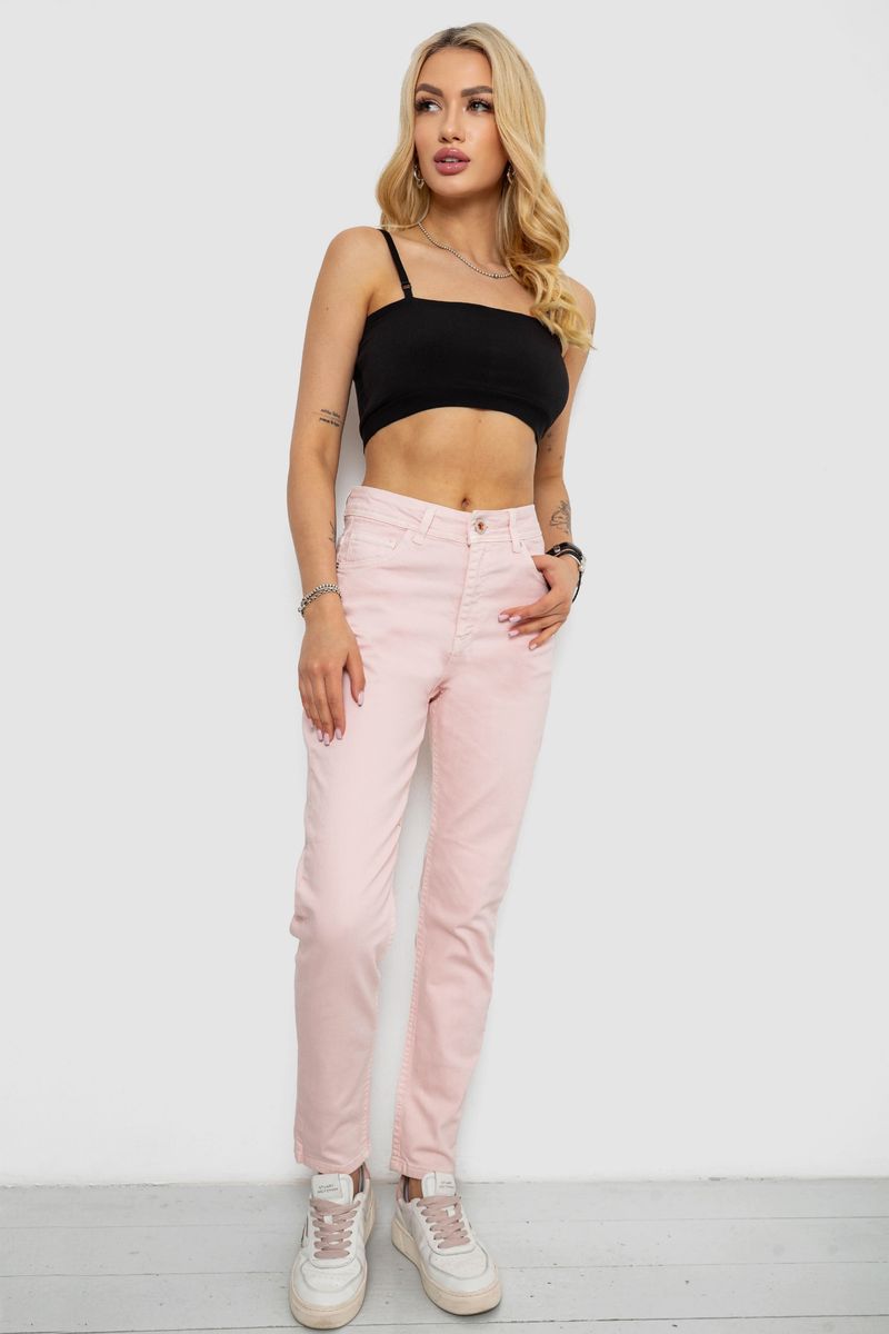 Джинси жіночі Mom’s, колір пудровий, 182R1471