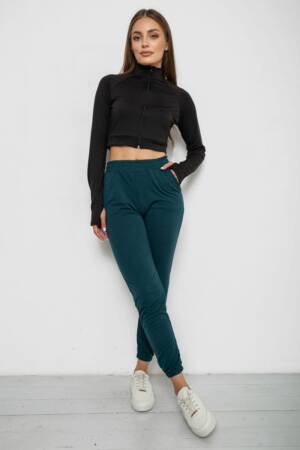 Спортивні штани жіночі, колір зелений, 238R345