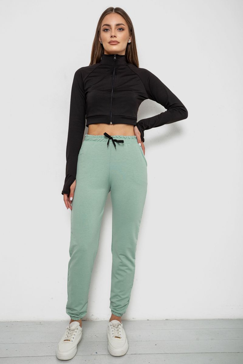 Спортивні штани жіночі, колір м'ятний, 238R345 - Зображення 2