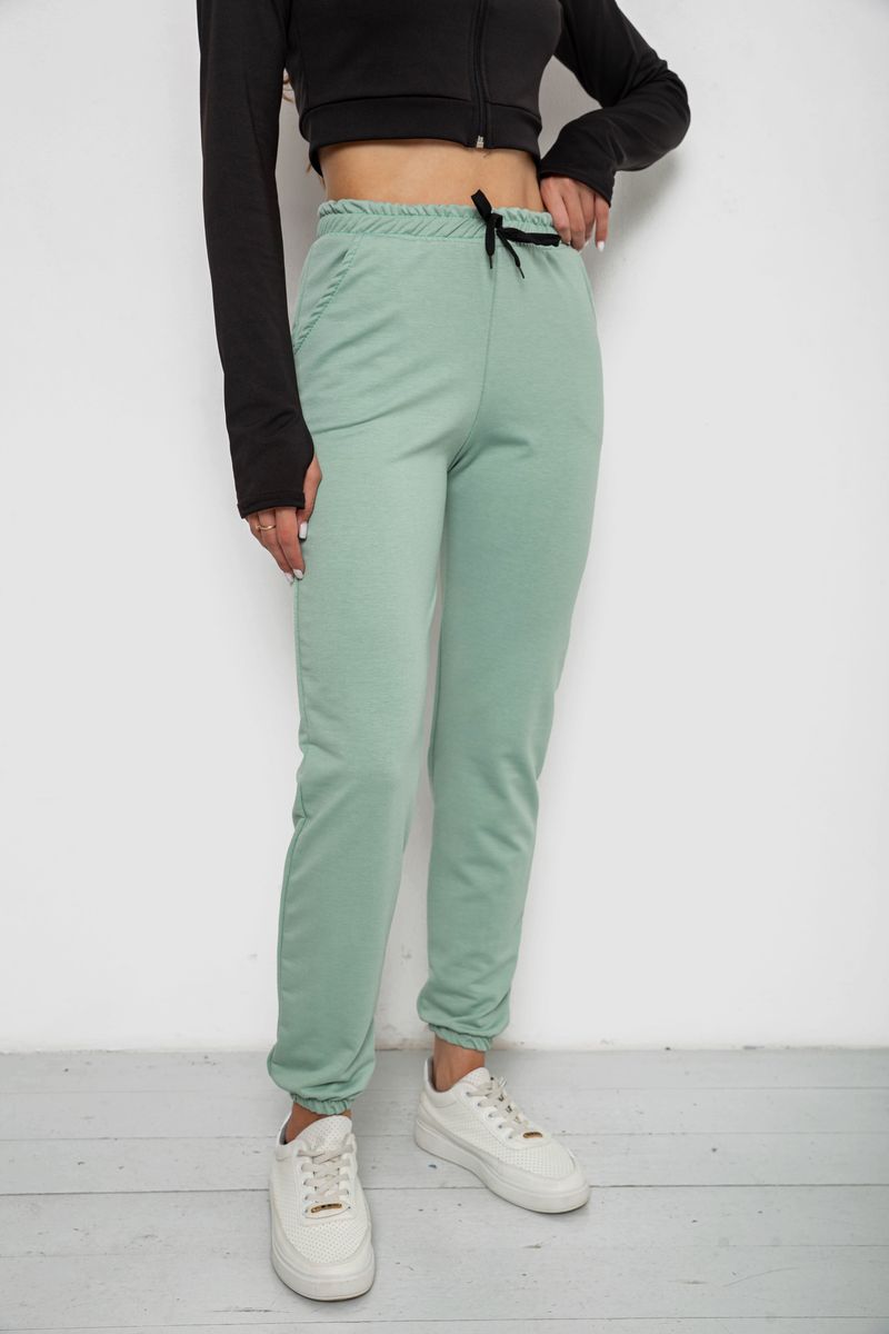 Спортивні штани жіночі, колір м'ятний, 238R345 - Зображення 3