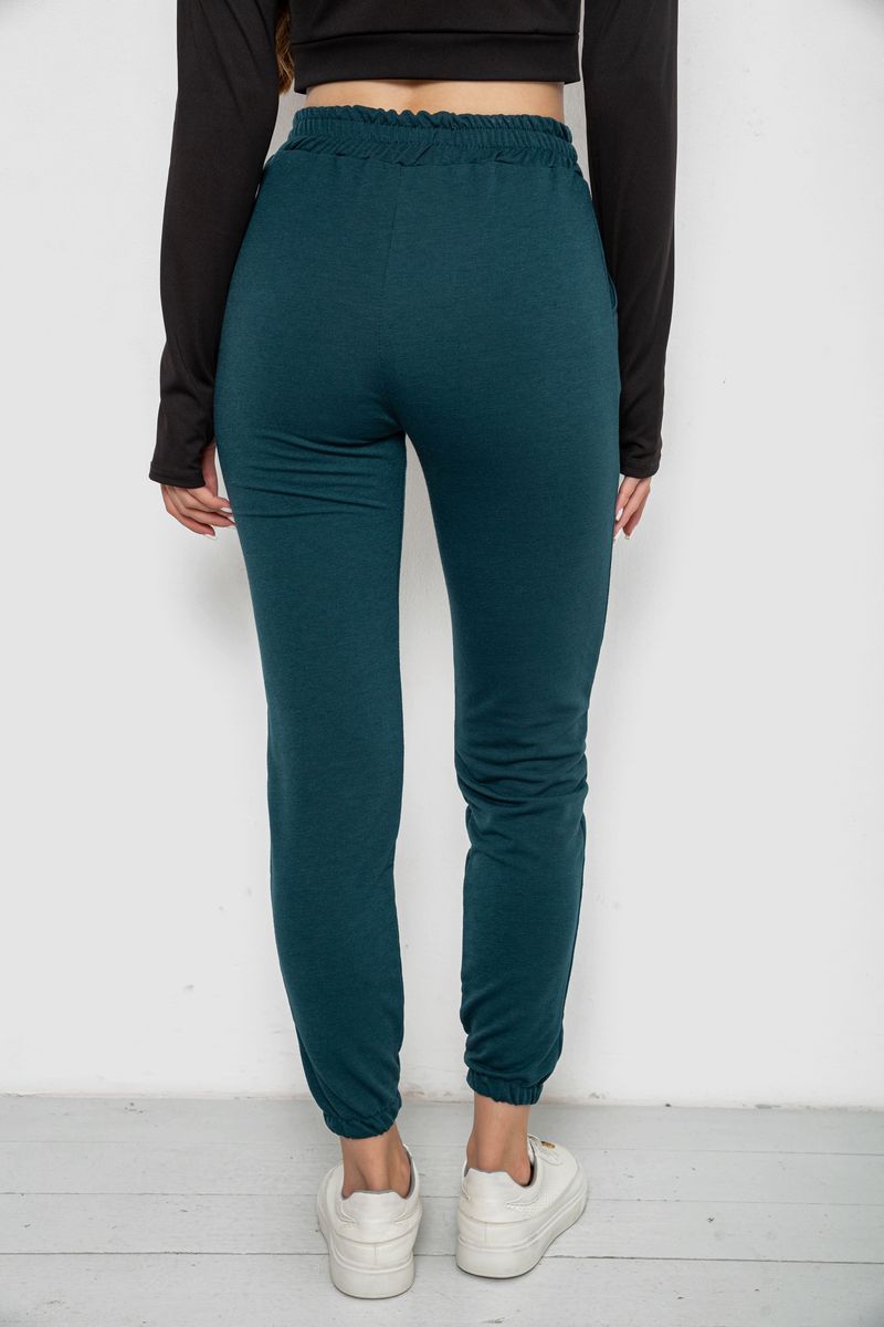 Спортивні штани жіночі, колір зелений, 238R345 - Зображення 4