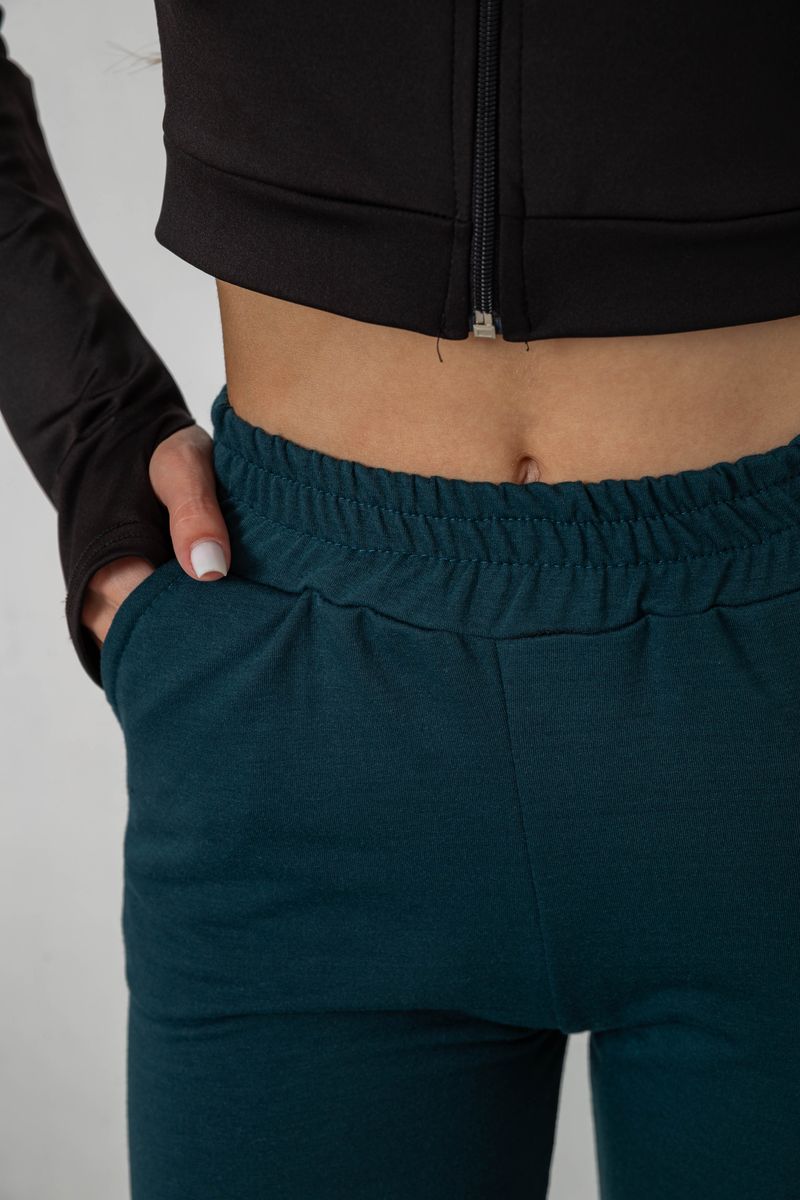Спортивні штани жіночі, колір зелений, 238R345 - Зображення 5